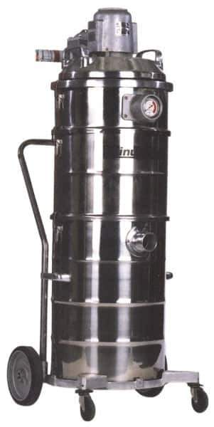 Minuteman - 15 Gal, Stainless Steel Tank, Wet/Dry, Explosion-Proof Vacuum Cleaner - 1.25 hp, 11.5 Amps - USA Tool & Supply