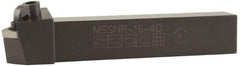Seco - MSRN, Left Hand Cut, 15° Lead Angle, 3/4" Shank Height x 3/4" Shank Width, Negative Rake Indexable Turning Toolholder - 4-1/2" OAL, SN..43. Insert Compatibility, Series Multiple Lock - USA Tool & Supply