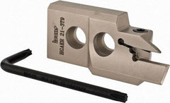Iscar - 3" Groove Width, 9mm Max Depth of Cut, Right Hand Cut, HGAE Indexable Grooving Blade - GRIP, GRIP (Full Radius) Insert Style, Series Heliface - USA Tool & Supply
