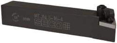 Seco - MTJN, Left Hand Cut, -3° Lead Angle, 1" Shank Height x 1" Shank Width, Negative Rake Indexable Turning Toolholder - 6" OAL, TN..43. Insert Compatibility, Series Multiple Lock - USA Tool & Supply