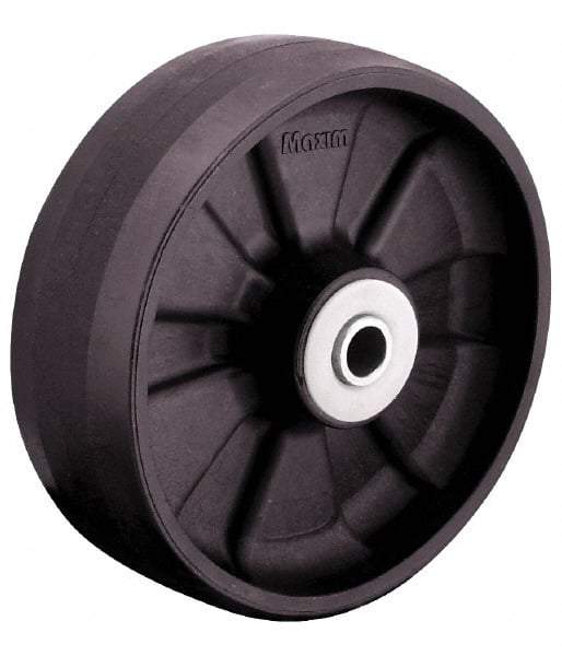 Albion - 8 Inch Diameter x 2 Inch Wide, Glass Filled Nylon Caster Wheel - 1,400 Lb. Capacity, 2-3/16 Inch Hub Length, 1/2 Inch Axle Diameter, Roller Bearing - USA Tool & Supply