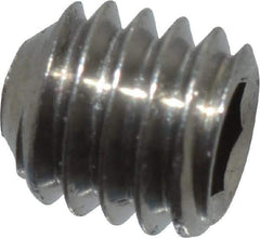 Value Collection - M3x0.50 Metric Coarse, 3mm OAL, Cup Point Set Screw - Grade 18-8 & Austenitic A2 Stainless Steel, 1.5mm Key - USA Tool & Supply