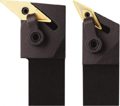 Seco - MVTN, Left Hand Cut, 117.5° Lead Angle, 3/4" Shank Height x 3/4" Shank Width, Negative Rake Indexable Turning Toolholder - 4-1/2" OAL, VNMG 332 Insert Compatibility, Series Multi-Directional Turning (MDT) - USA Tool & Supply