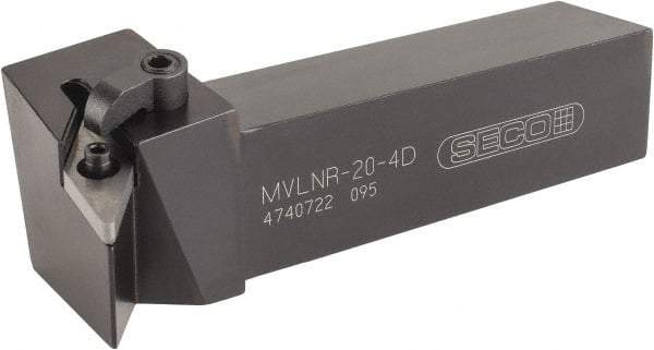 Seco - MVLN, Right Hand Cut, -5° Lead Angle, 1-1/4" Shank Height x 1-1/4" Shank Width, Negative Rake Indexable Turning Toolholder - 6" OAL, VN..43. Insert Compatibility, Series Multiple Lock - USA Tool & Supply