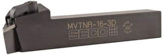 Seco - MVTN, Right Hand Cut, 27.5° Lead Angle, 1" Shank Height x 1" Shank Width, Negative Rake Indexable Turning Toolholder - 6" OAL, VN..33. Insert Compatibility, Series Multiple Lock - USA Tool & Supply