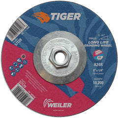 6X1/4 A24R A/O T27 GRINDING WHEEL - USA Tool & Supply