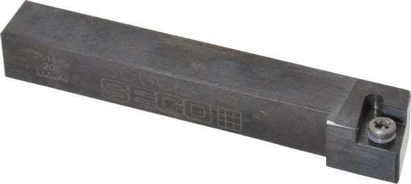 Seco - SCGC, Left Hand Cut, 1/2" Shank Height x 1/2" Shank Width, Neutral Rake Indexable Turning Toolholder - 3-1/2" OAL, CC..32.5. Insert Compatibility, Series Screw Lock - USA Tool & Supply