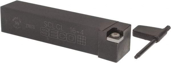 Seco - SCLC, Left Hand Cut, -5° Lead Angle, 1" Shank Height x 1" Shank Width, Neutral Rake Indexable Turning Toolholder - 5" OAL, CC..43. Insert Compatibility, Series Screw Lock - USA Tool & Supply