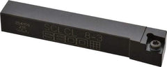 Seco - SCLC, Left Hand Cut, -5° Lead Angle, 1/2" Shank Height x 1/2" Shank Width, Neutral Rake Indexable Turning Toolholder - 3-1/2" OAL, CC..32.5. Insert Compatibility, Series Screw Lock - USA Tool & Supply