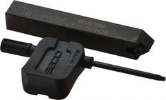 Seco - SCMC, Neutral Cut, 0° Lead Angle, 3/8" Shank Height x 3/8" Shank Width, Neutral Rake Indexable Turning Toolholder - 2-1/2" OAL, CC..21.5. Insert Compatibility, Series Screw Lock - USA Tool & Supply