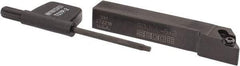 Seco - SDJC, Left Hand Cut, -3° Lead Angle, 3/8" Shank Height x 3/8" Shank Width, Neutral Rake Indexable Turning Toolholder - 2-1/2" OAL, DC..21.5. Insert Compatibility, Series Screw Lock - USA Tool & Supply