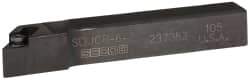 Seco - SDJC, Right Hand Cut, -3° Lead Angle, 3/8" Shank Height x 3/8" Shank Width, Neutral Rake Indexable Turning Toolholder - 2-1/2" OAL, DC..21.5. Insert Compatibility, Series Screw Lock - USA Tool & Supply