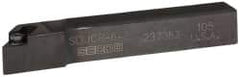 Seco - SDJC, Right Hand Cut, -3° Lead Angle, 3/8" Shank Height x 3/8" Shank Width, Neutral Rake Indexable Turning Toolholder - 2-1/2" OAL, DC..21.5. Insert Compatibility, Series Screw Lock - USA Tool & Supply
