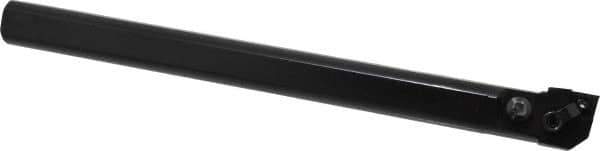 Seco - 1.28" Min Bore Diam, 12" OAL, 1" Shank Diam, MCLN Indexable Boring Bar - CNMG 432 Insert, Pin & Clamp Holding Method - USA Tool & Supply