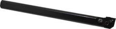 Seco - 1.28" Min Bore Diam, 12" OAL, 1" Shank Diam, MCLN Indexable Boring Bar - CNMG 432 Insert, Pin & Clamp Holding Method - USA Tool & Supply