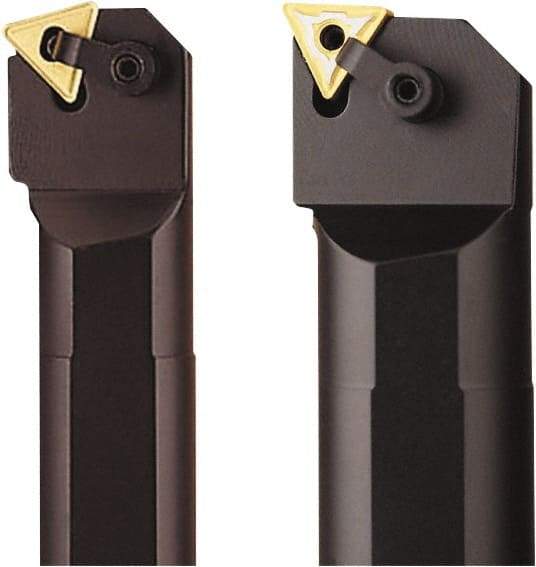 Seco - 1.53" Min Bore Diam, 14" OAL, 1-1/4" Shank Diam, MTUN Indexable Boring Bar - TNMG 322 Insert, Pin & Clamp Holding Method - USA Tool & Supply