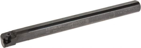 Seco - 1.2" Min Bore Diam, 12" OAL, 1" Shank Diam, MWLN Indexable Boring Bar - WNMG 332 Insert, Pin & Clamp Holding Method - USA Tool & Supply