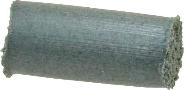 Cratex - 1/4" Max Diam x 1/2" Long, Cylinder, Rubberized Point - Coarse Grade, Silicon Carbide, 1/16" Arbor Hole, Unmounted - USA Tool & Supply