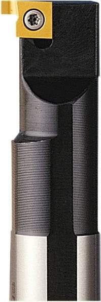 Seco - SN, Internal, Left Hand, 0.103" Max Depth of Cut, 0.03 to 0.103" Groove Width, Indexable Grooving Tool Holder - 9NL Insert Compatibility, 3/8" Shank Width, 4" OAL - USA Tool & Supply