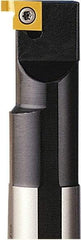 Seco - SN, Internal, Right Hand, 2.65mm Max Depth of Cut, 1.15 to 2.65mm Groove Width, Indexable Grooving Tool Holder - 9NR Insert Compatibility, 15mm Shank Height, 15.5mm Shank Width, 150mm OAL - USA Tool & Supply
