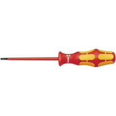 Wera - T15 Torx Driver - 3-1/8" Blade Length, 178mm OAL, Ergonomic Handle - USA Tool & Supply