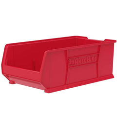 Plastic Hopper Stacking Bin: Red