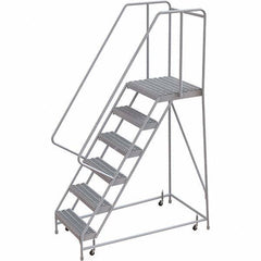 TRI-ARC - Rolling & Wall Mounted Ladders & Platforms Type: Rolling Warehouse Ladder Style: Rolling Safety Ladder - USA Tool & Supply