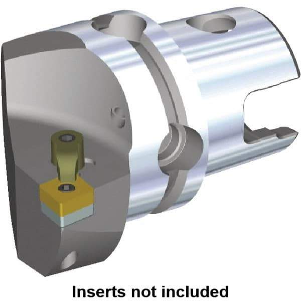 Kennametal - Left Hand Cut, Size KM80, CN.. Insert Compatiblity, Internal or External Modular Turning & Profiling Cutting Unit Head - 53mm Ctr to Cutting Edge, 70mm Head Length, Through Coolant, Series M-Clamping - USA Tool & Supply