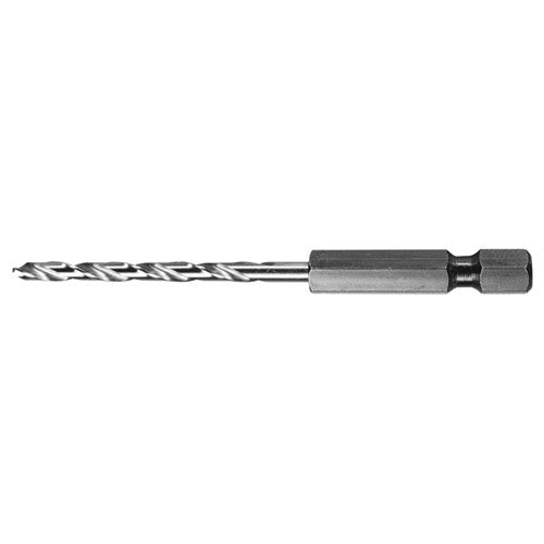1/4-E RHS / RHC HSS 135 Degree Split Point 1/4″ Hex Shank Drill - Bright - Exact Industrial Supply