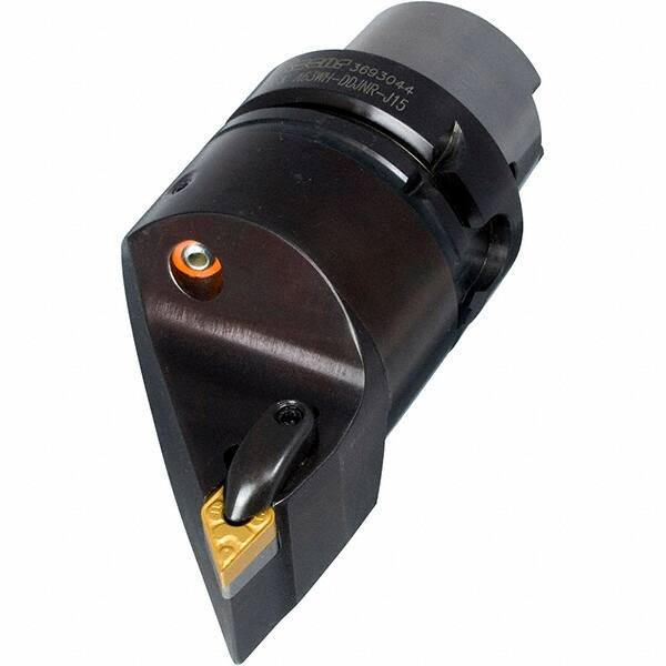 Iscar - Left Hand Cut, Size HSK A63, DN.. Insert Compatiblity, Internal or External Modular Turning & Profiling Cutting Unit Head - 25mm Ctr to Cutting Edge, 110mm Head Length, Through Coolant, Series R-Clamp - USA Tool & Supply