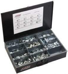 Value Collection - 1/4-20 to 3/4 Thread, 190 Piece Zinc Plated Steel Nut Assortment - 7/8 to 2-1/4" High - USA Tool & Supply