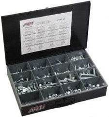 Value Collection - 238 Piece Steel Hex Head Cap Screws - M8 to M16 Thread, Zinc Plated - USA Tool & Supply