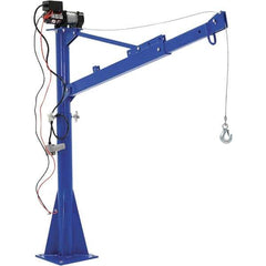Vestil - 1,500 Lb Load Capacity, Steel Jib Crane - 5' 9/16" Span - USA Tool & Supply