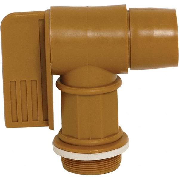 Wesco Industrial Products - 2" NPT Plastic Rigid Drum Faucet - FM Approved, No Arrester, Manual Closing, 6" Long Extension - USA Tool & Supply