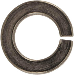 Made in USA - #4, 0.025" Thick Split Lock Washer - 400 Stainless Steel, Passivated Finish, 0.114" Min ID, 0.12" Max ID, 0.209" Max OD - USA Tool & Supply