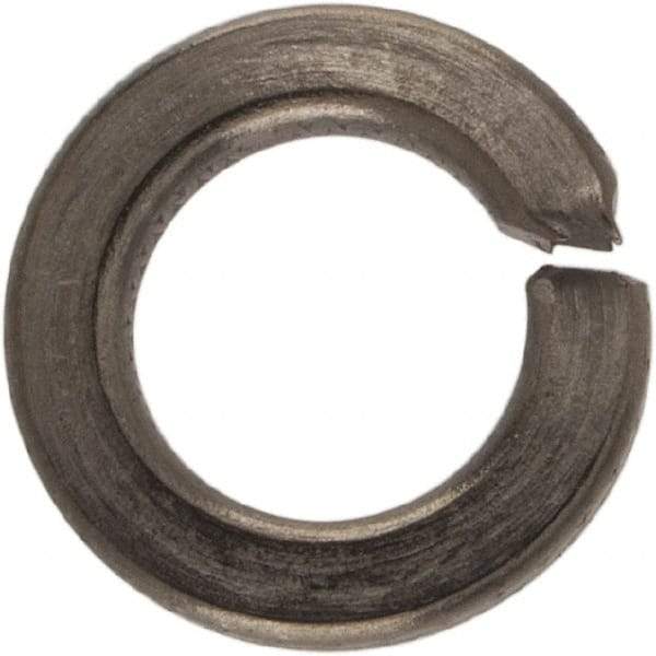 Made in USA - #6, 0.031" Thick Split Lock Washer - 400 Stainless Steel, Passivated Finish, 0.141" Min ID, 0.148" Max ID, 0.25" Max OD - USA Tool & Supply