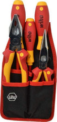 Wiha - 5 Piece Insulated Hand Tool Set - Comes in Belt Pack - USA Tool & Supply