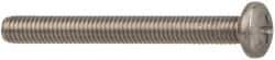 Made in USA - #10-32 UNF, 1-1/2" Length Under Head Phillips Drive Machine Screw - Pan Head, Grade 18-8 Stainless Steel, Black Oxide Finish, Without Washer - USA Tool & Supply