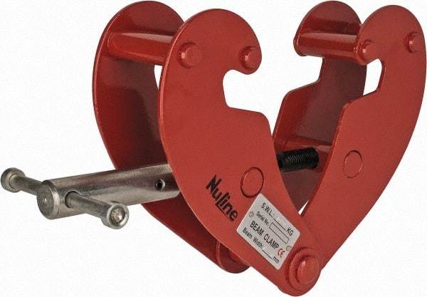 Value Collection - 2,200 Lbs. Load Capacity Lifting Screwlock Clamp - 2-3/4 to 9.1 Inch Grip and 10.95 Inch Throat Depth - USA Tool & Supply