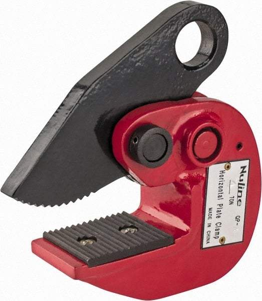 Value Collection - 4,000 Lbs. Load Capacity Horizontal Plate Clamp - 1.77 Inch Max Grip and 4 Inch Throat Depth - USA Tool & Supply