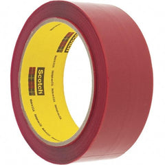 3M - 36mm x 50m Red Rubber Adhesive Sealing Tape - Polypropylene Film Backing, 2.5 mil Thick - USA Tool & Supply