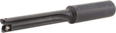 Allied Machine and Engineering - Series 0, 33/64 to 11/16" Diam, 3/4" Diam Straight Shank, Straight Flute Spade Drill - 2-1/2" Max Depth, 3-27/64" Body Length, 5-11/16" OAL, Standard Length, Through Coolant - USA Tool & Supply