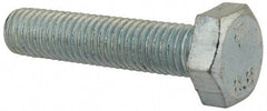 Value Collection - M10x1.50mm Metric Coarse, 45mm Length Under Head Hex Head Cap Screw - Fully Threaded, Grade 8.8 Steel, Zinc-Plated Finish, 17mm Hex - USA Tool & Supply