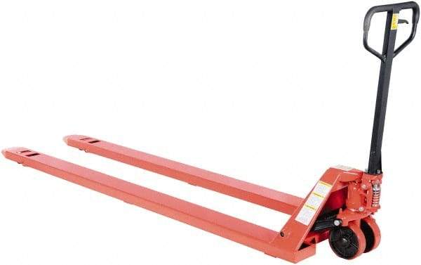 Vestil - 4,000 Lb Capacity, 7-3/4" Lift Economy Pallet Truck - 2-7/8" Min Lift Height, 96" Fork Length x 27" Fork Width, 27" Overall Width - USA Tool & Supply
