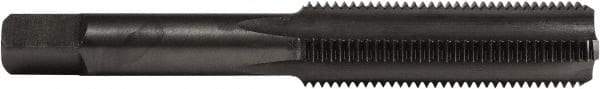Union Butterfield - 1/2-20 UNF 2B 4 Flute Nitride/Oxide Finish High Speed Steel Straight Flute Standard Hand Tap - Plug, Right Hand Thread, 3-3/8" OAL, 1-21/32" Thread Length, H5 Limit, Oversize - Exact Industrial Supply