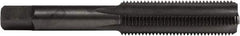 Union Butterfield - 9/16-12 UNC 2B 4 Flute Nitride/Oxide Finish High Speed Steel Straight Flute Standard Hand Tap - Bottoming, Right Hand Thread, 3-19/32" OAL, 1-21/32" Thread Length, H5 Limit, Oversize - Exact Industrial Supply