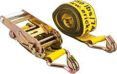 Erickson Manufacturing - 15' Long x 2" Wide, 5,000 Lb Basket Capacity, 5,000 Lb Vertical Capacity, Polyester Web Sling - Yellow - USA Tool & Supply