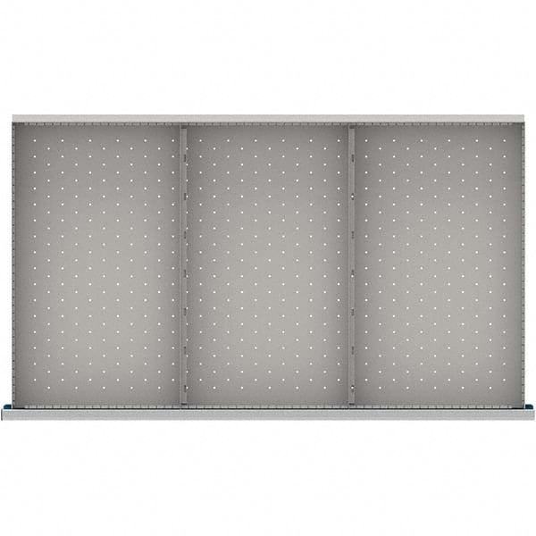 LISTA - 3-Compartment Drawer Divider Layout for 3.15" High Drawers - USA Tool & Supply