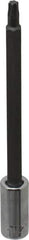 SK - 1/4" Drive, T25 Torx Bit Socket - 4" OAL, Long Torx Bit Socket - USA Tool & Supply