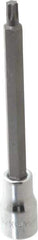 SK - 3/8" Drive, T30 Torx Bit Socket - 4" OAL, Long Torx Bit Socket - USA Tool & Supply